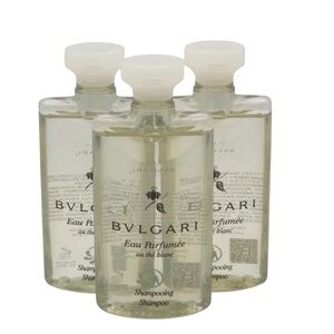 3pk Nwot Bvlgari Eau Parfumée au thé blanc Shampoo